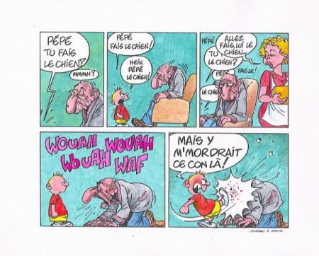pépé et son petit fils !!
