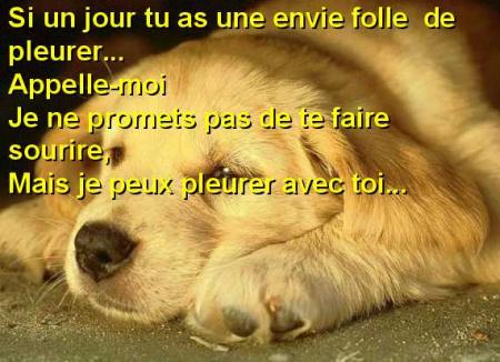 si un jour tu as besoin de pleurer :
